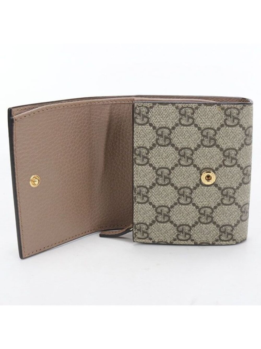 Gucci Compact Wallet Double Bifold GG Supreme Leather - Picture 3 of 7